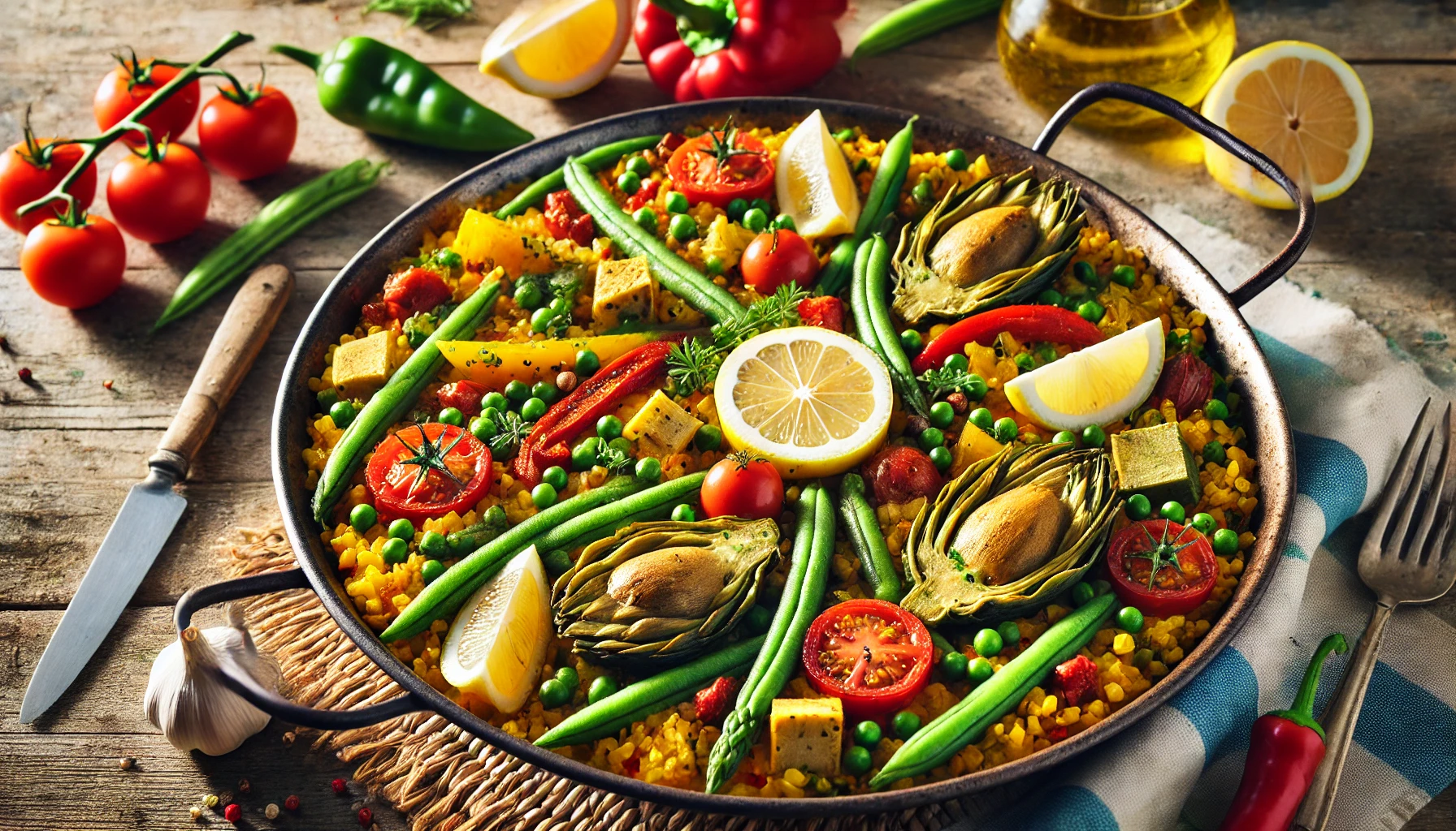 Paella de verduras