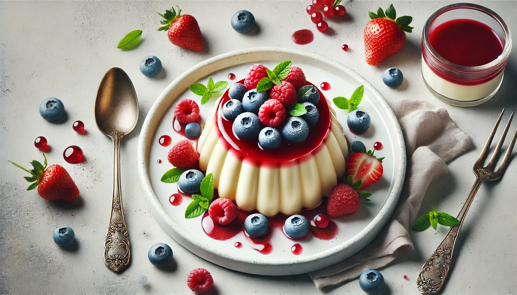 Panna Cotta con Frutti di Bosco