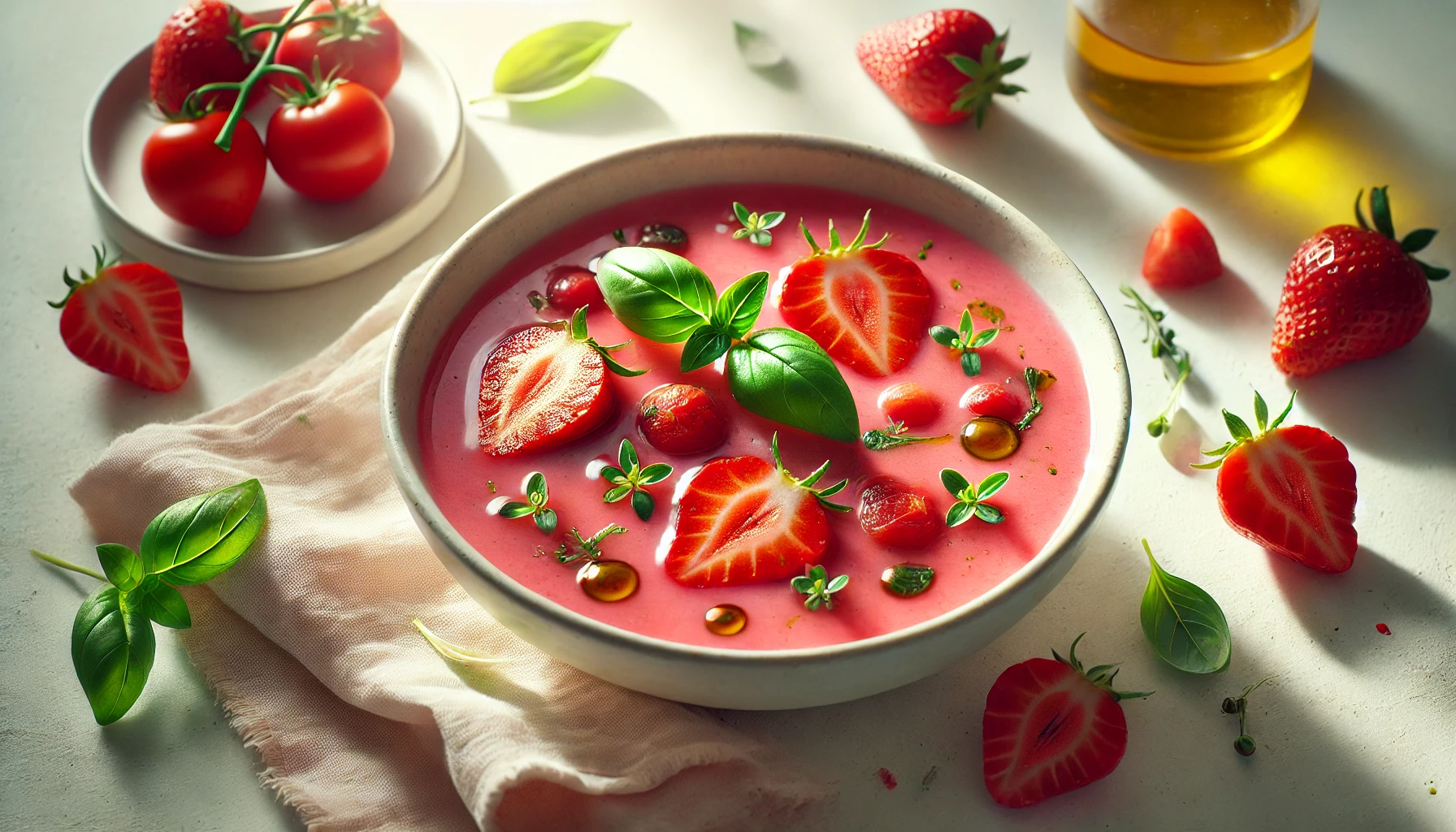 Gazpacho de Fresas y Tomate