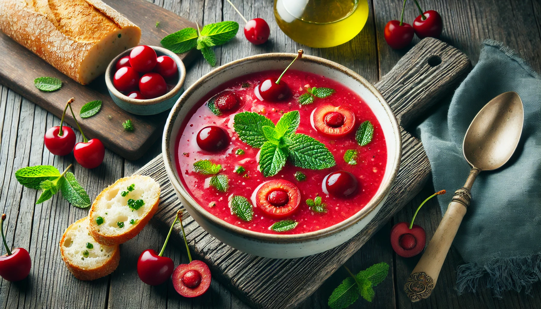 Gazpacho de cerezas