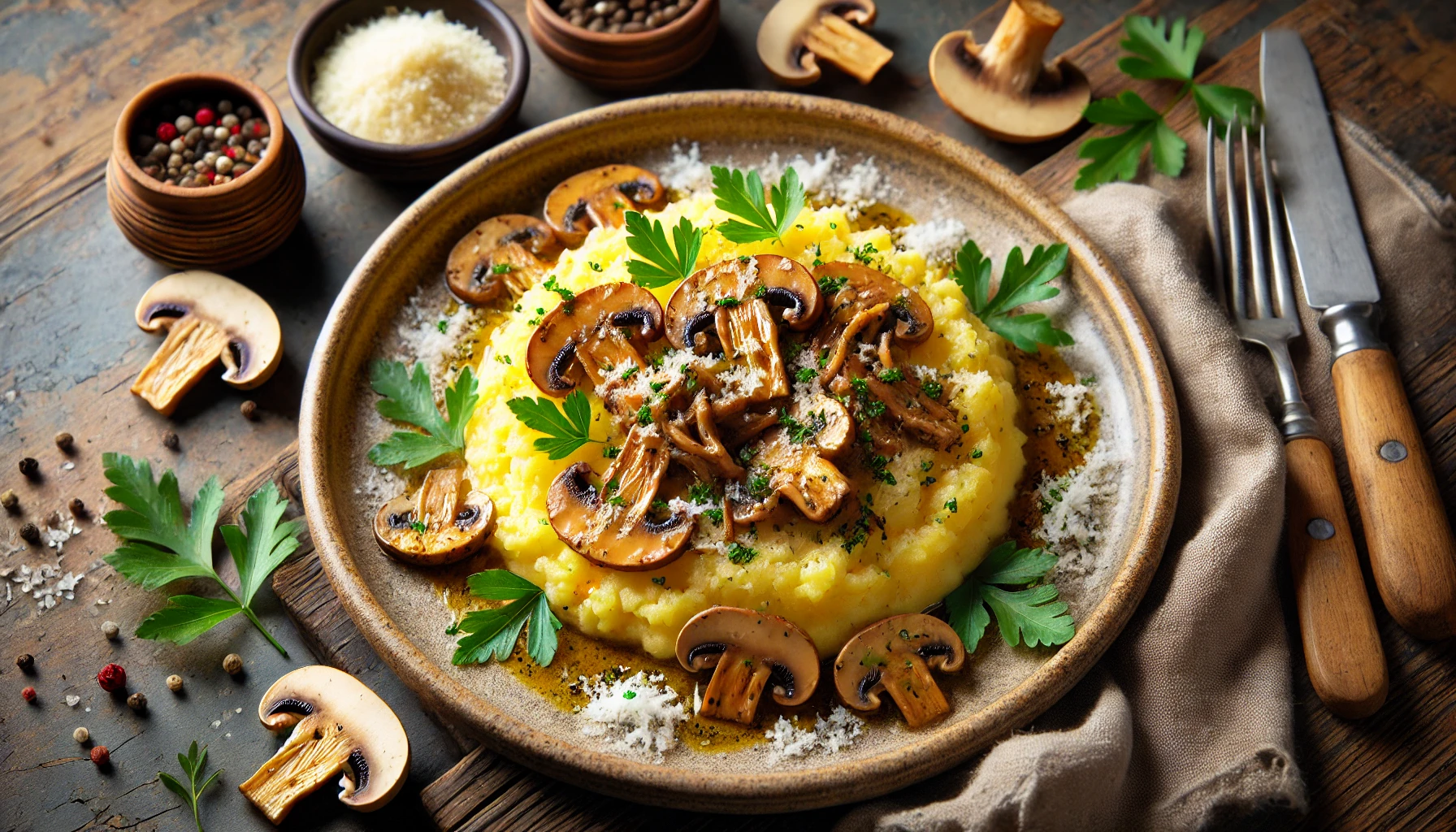 Polenta con Funghi