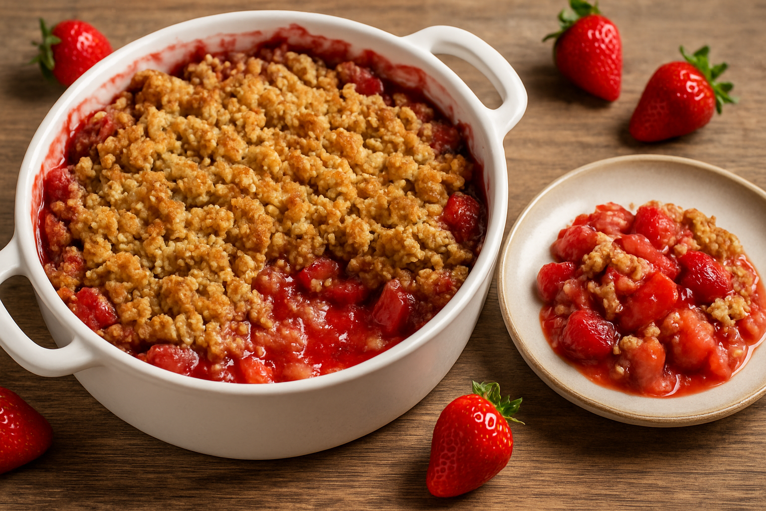 Strawberry Rhubarb Crisp