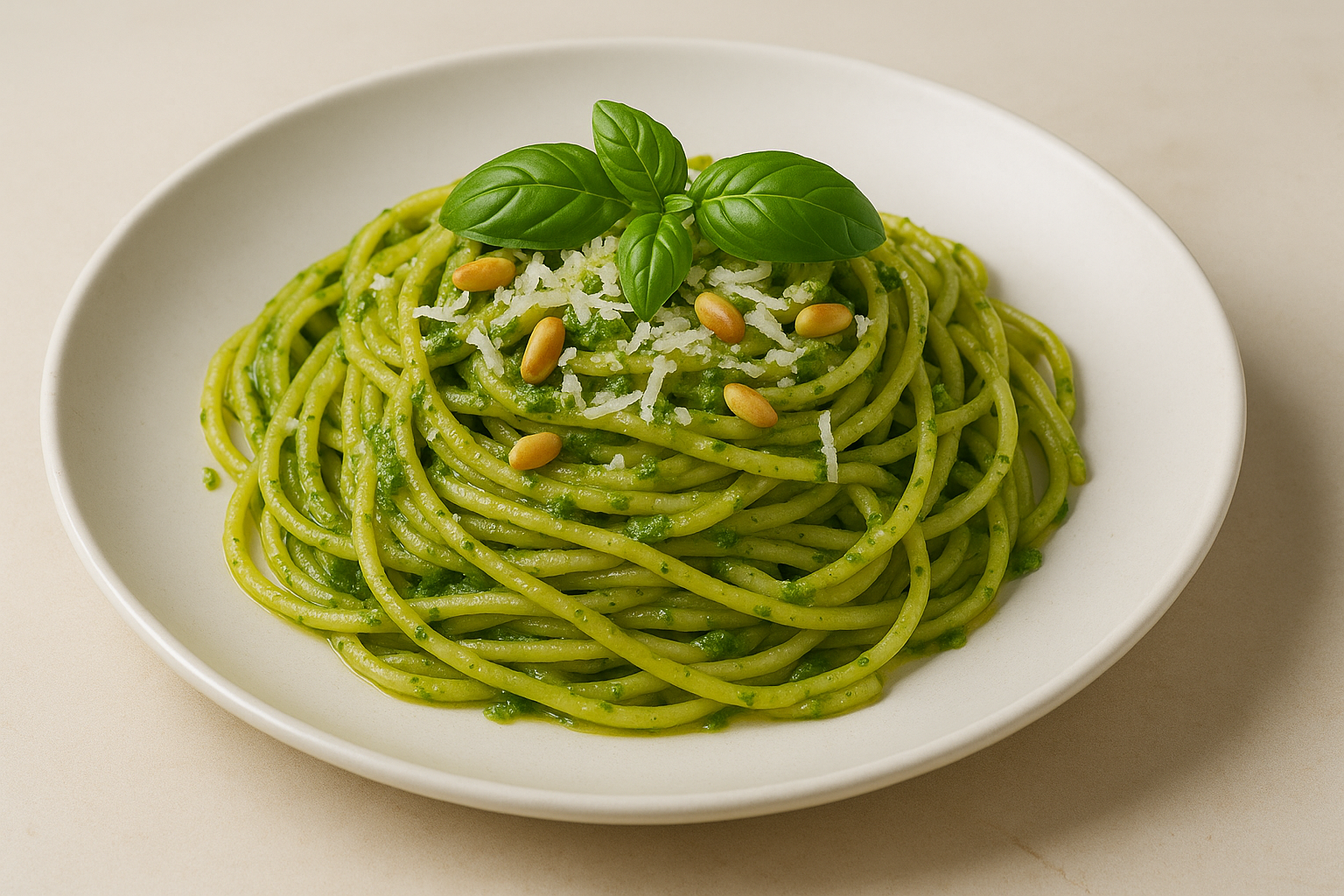 Pasta with Genovese Pesto