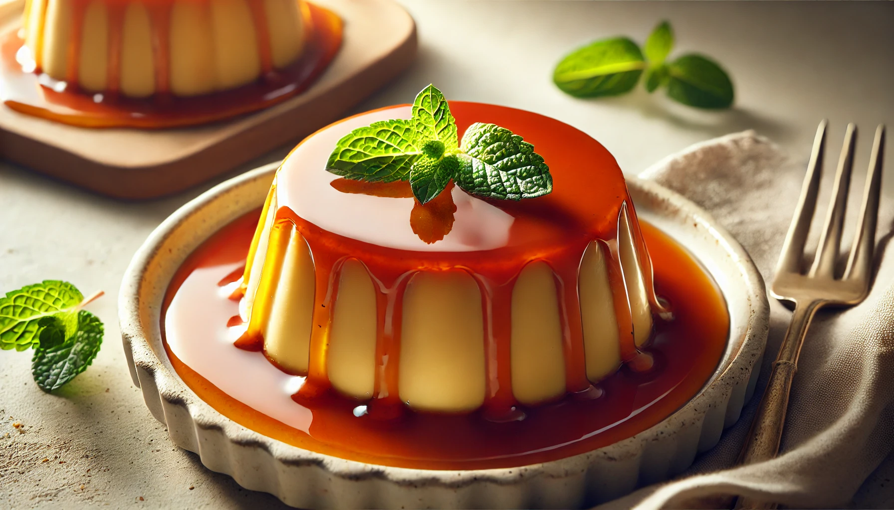 Flan de huevo casero