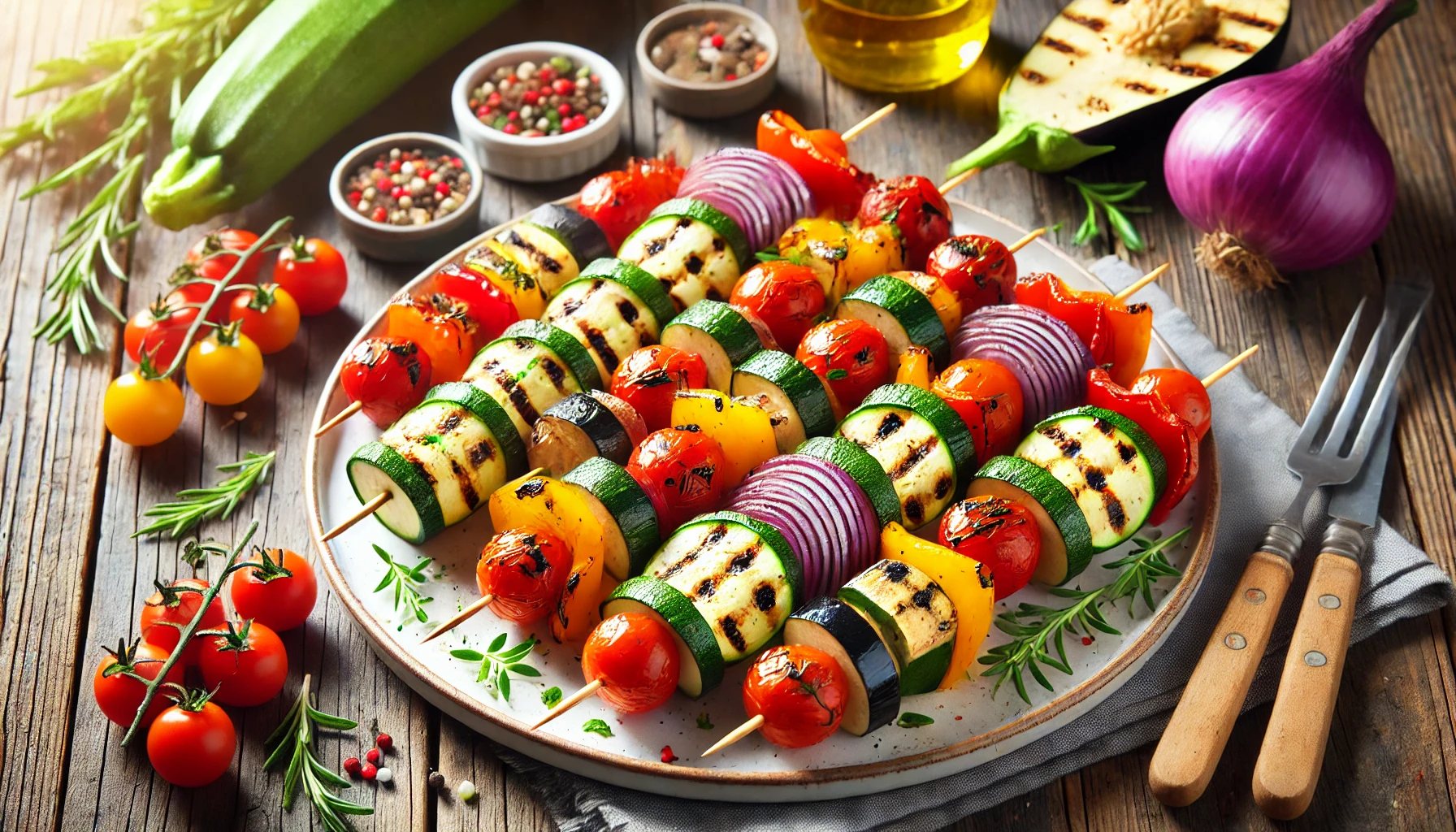 Spiedini di Verdure Grigliate Estive