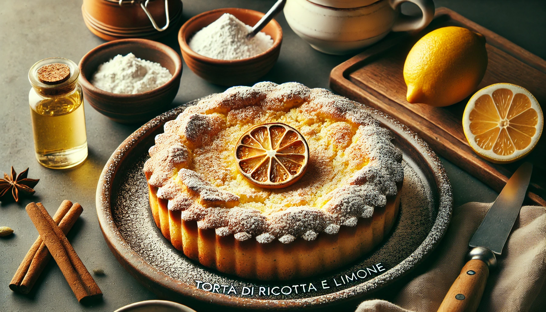 Torta di Ricotta e Limone