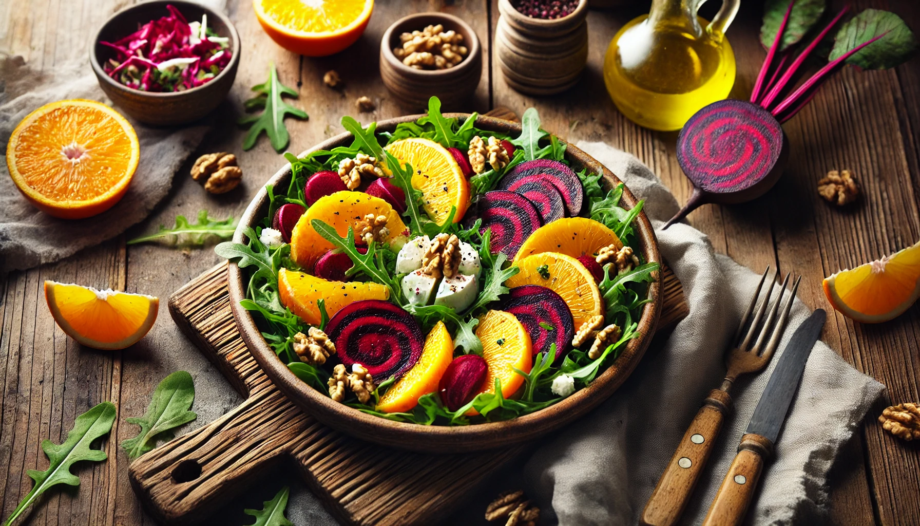 Ensalada de Naranjas y Remolacha